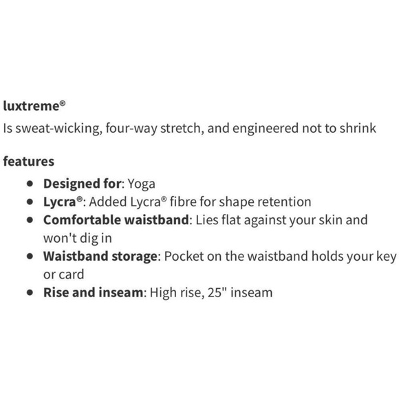 Lululemon Wunder Under High-Rise Tight 25"
*Full-On Luxtreme in Aerify Jacquard - Picture 7 of 7